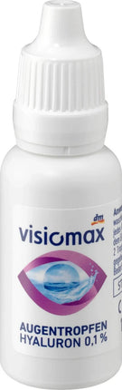 VISIOMAX acu pilieni ar 0,1% hialuronskābi, 15 ml, jauni un noslēgti