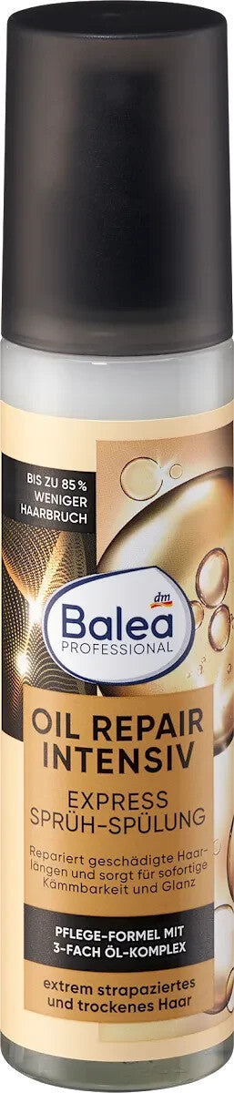 Balea Professional Oil Repair Intensive Spray Conditioner Express, 150 ml, jauns