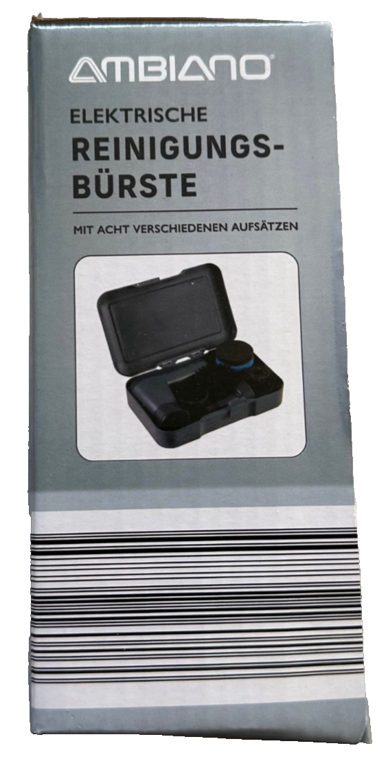 AMBIANO Elektrische Reinigungsbürste, Set mit Akku, USB Ladung, neu&ovp