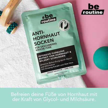 #be routine  Fußmaske, Anti Hornhaut Socken (1 Paar), neu&ovp