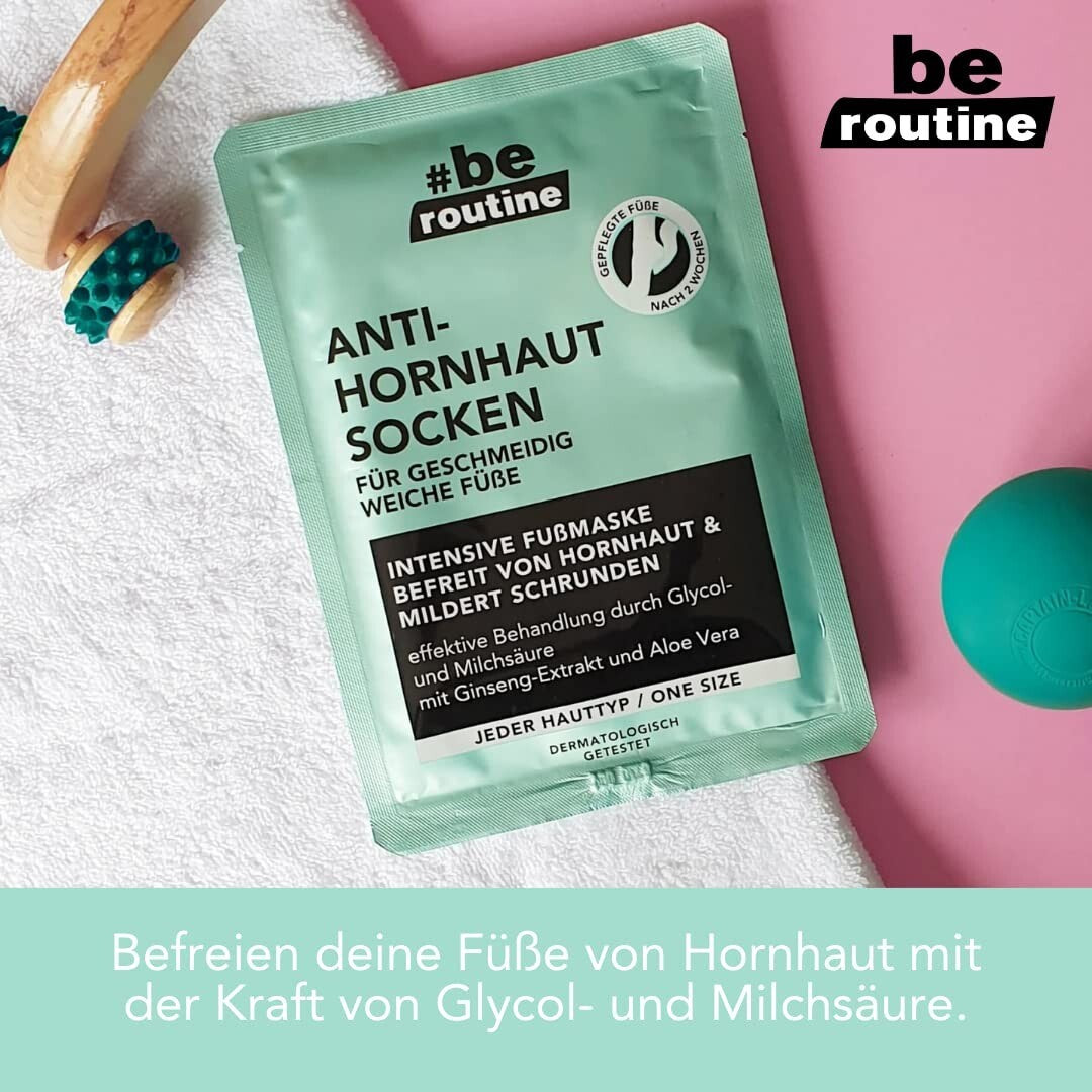 #be routine  Fußmaske, Anti Hornhaut Socken (1 Paar), neu&ovp