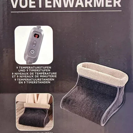 Ambiano elektriskais kāju sildītājs, 9 iestatījumi, automātiska izslēgšanās, flīsa audums, jauns