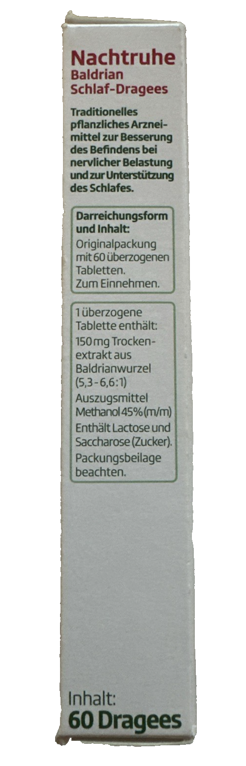Altapharma Nachtruhe Baldrian Schlaf-Dragees, 60 St., Neu&OVP