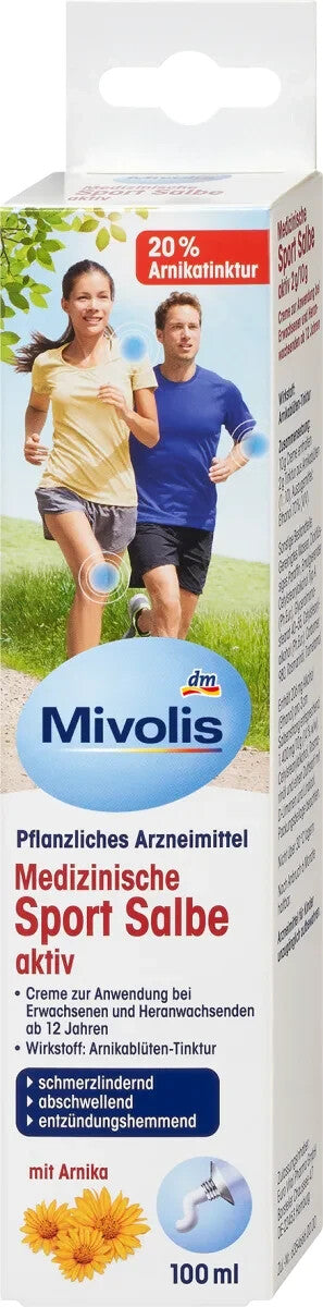 Mivolis medicīniskā sporta ziede, 100 ml, jauna un aizzīmogota