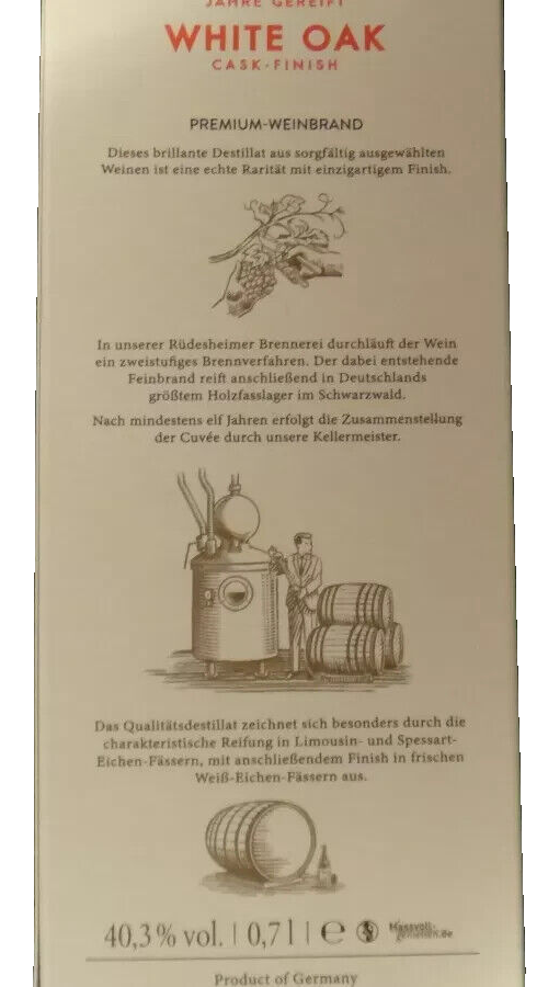 ASBACH 11 Jahre Premium Limited Edition, White Oak, 0,7 l, neu&ovp