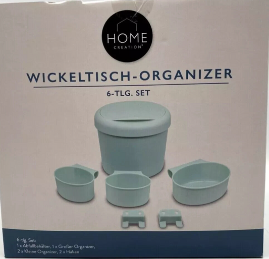Home Creation Wickeltisch Organizer, 6 tlg, Farbe Mint