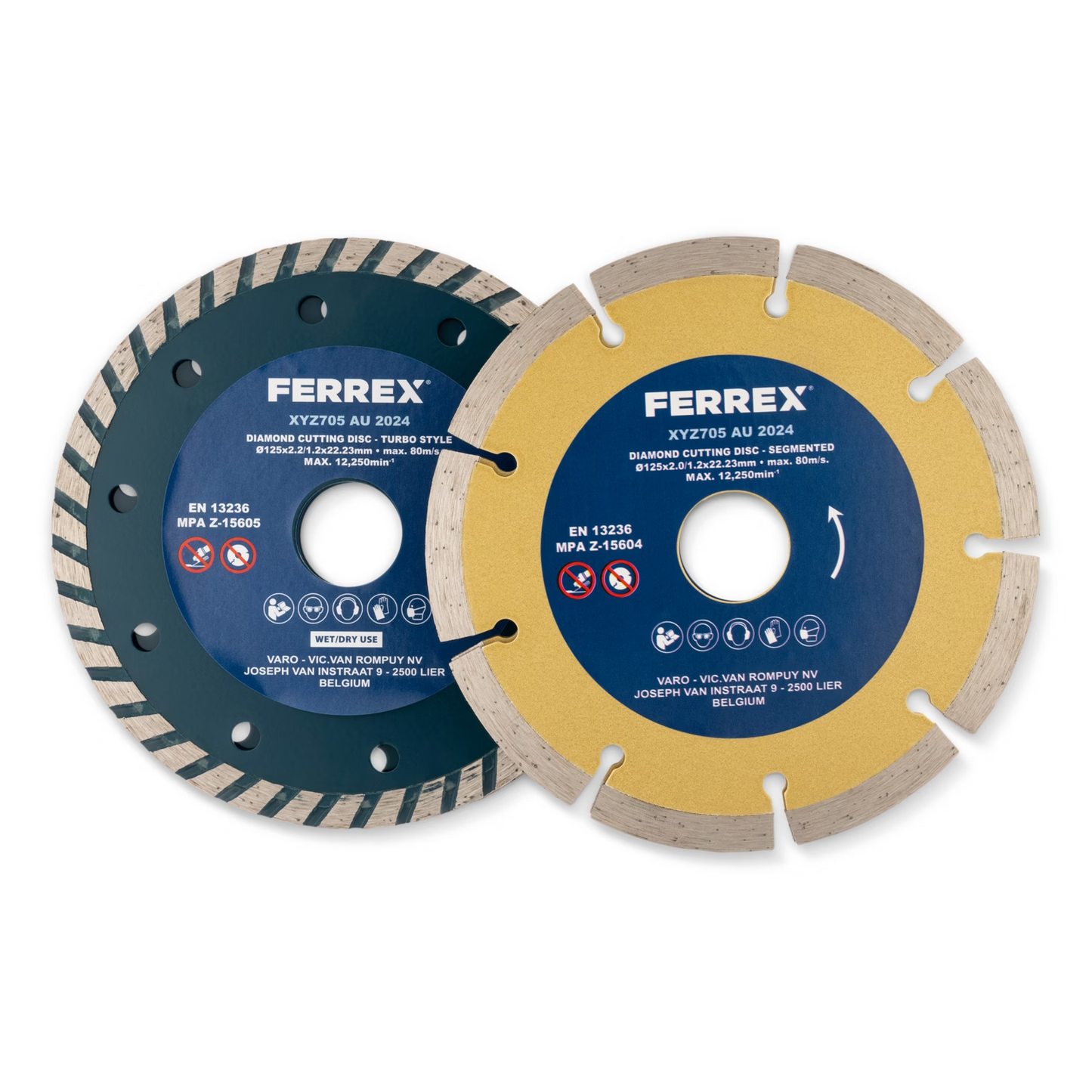 FERREX Diamant-Trennscheiben-Set, 4-Teilig, neu&ovp