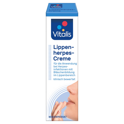 Vitalis lūpu herpes krēms, 10 g, jauns un iepakojumā