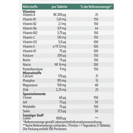 Altapharma A-Z Depot ab 50 Jahren, Multivitamin + Mineral mit 21 Vitaminen, neu
