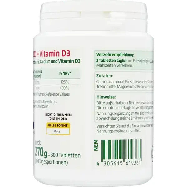 Altapharma Calcium 1000 + Vitamin D3, 1x300 St., neu&ovp