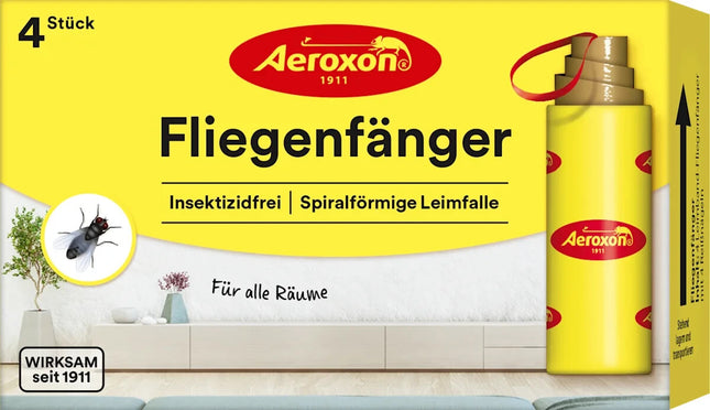 Aeroxon Fliegenfänger, 1x4 St, Giftfrei und Geruchslos, 1x4 St, neu&ovp