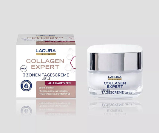 كريم لاكورا سكين كول. إكسبيرت النهاري، 3 مناطق، بعامل حماية من الشمس 15، لجميع أنواع البشرة، 50 مل، جديد