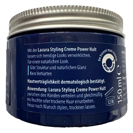 LACURA matu veidošanas krēms, spēcīga fiksācija, vegāns, 150ml, new&amp;ovp