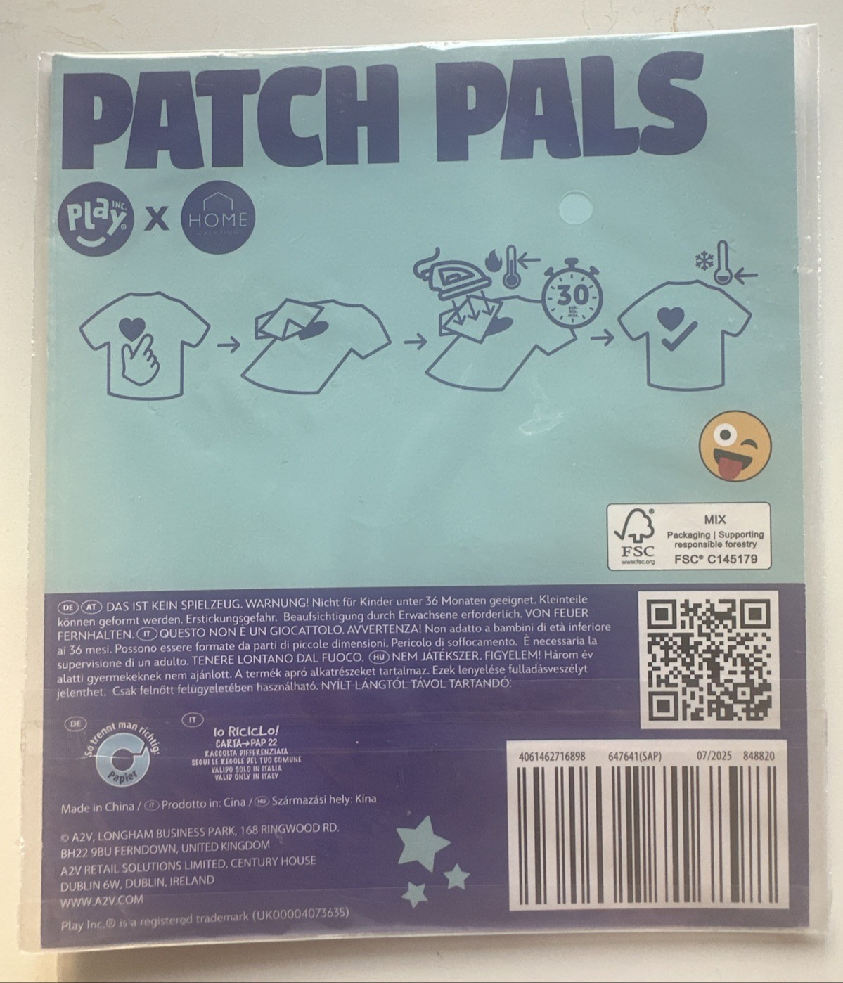 Patch Pals, uzgludināmās aplikācijas, uzgludināmie ielāpi, piešūjamie ielāpi, 2 gabalu komplekts, jauni
