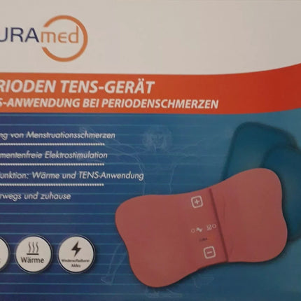 CuraMed Wärme Tens-Gerät bei Perioden Menstruationsschmerzen, mit Akku, neu&ovp