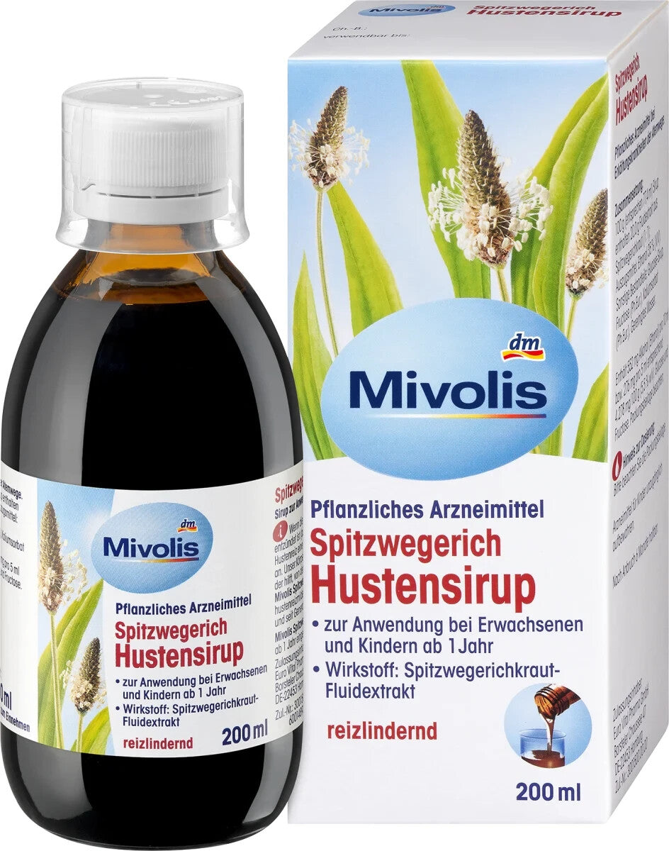 Mivolis Spitzwegerich Hustensirup, 200 ml, neu&ovp