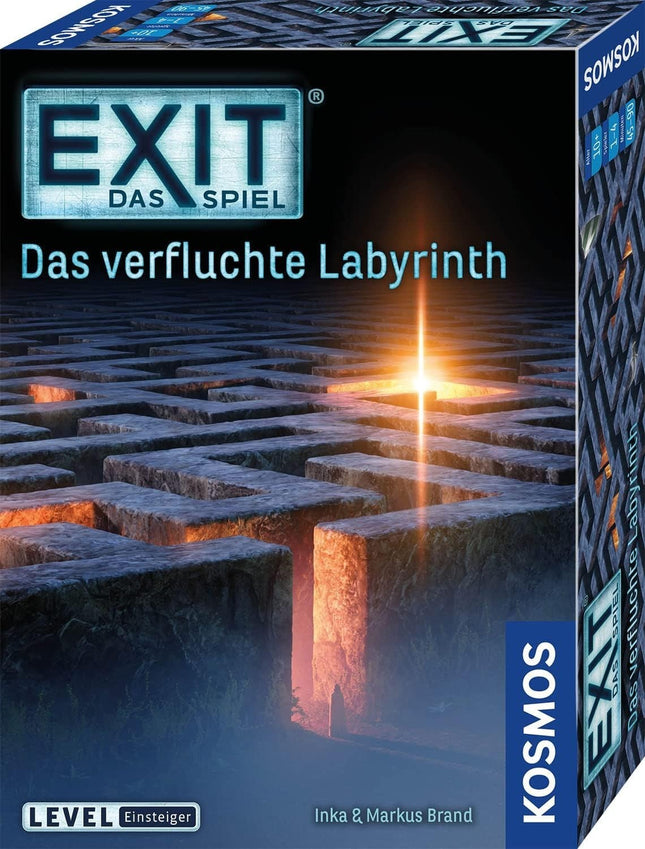 EXIT® — Spēle: Nolādētais labirints, paredzēta 1 līdz 4 spēlētājiem, no 10 gadu vecuma, jauna