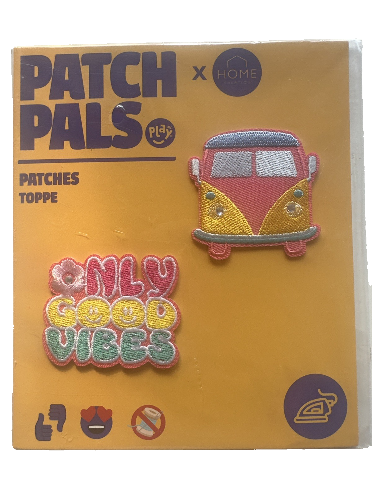Patch Pals، زخارف تُكوى، رقعة تُكوى، رقعة تُخاط، مجموعة من قطعتين، جديدة