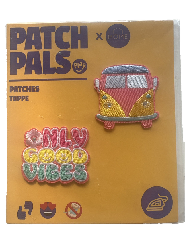 Patch Pals, Bügelbilder Applikation, Patch zum Aufbügeln, Aufnäher, 2er Set, neu