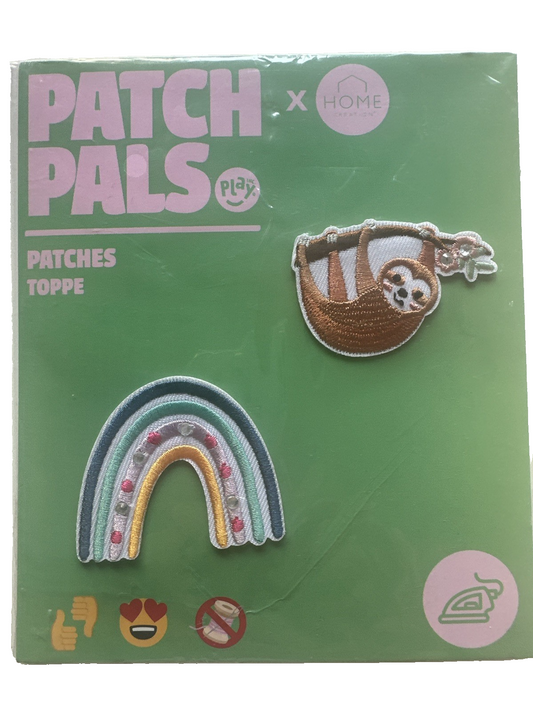 Patch Pals, uzgludināmās aplikācijas, uzgludināmie ielāpi, piešūjamie ielāpi, 2 gabalu komplekts, jauni