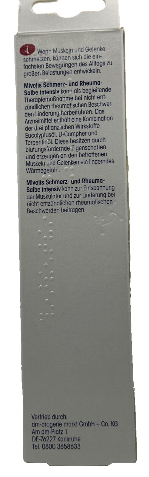 MIVOLIS Schmerz- und Rheuma-Salbe intensiv, schmerzlindernd, wärmend, 100ml, Neu