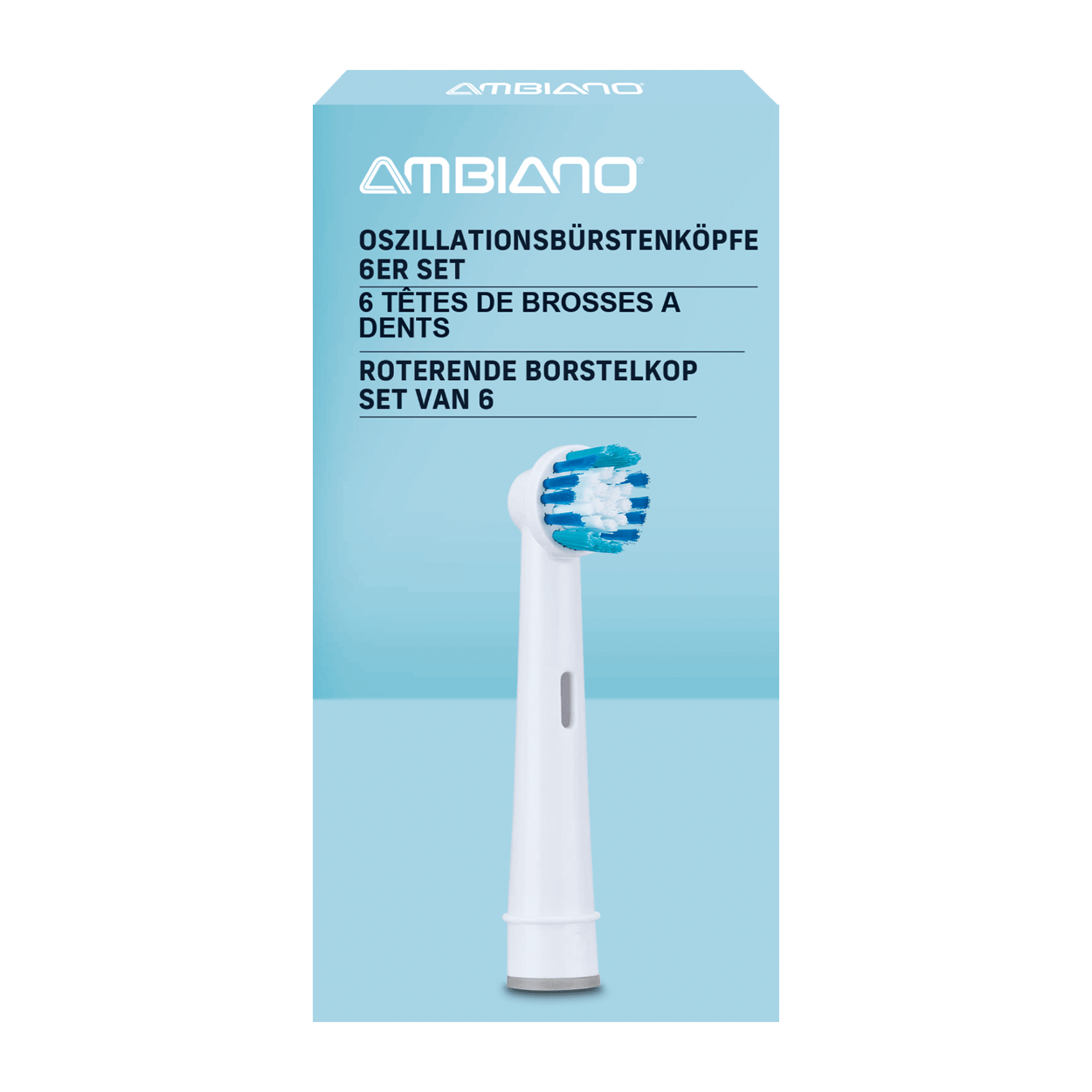 Ambiano Universal Aufsteckbürsten, 6er Set, neu&ovp