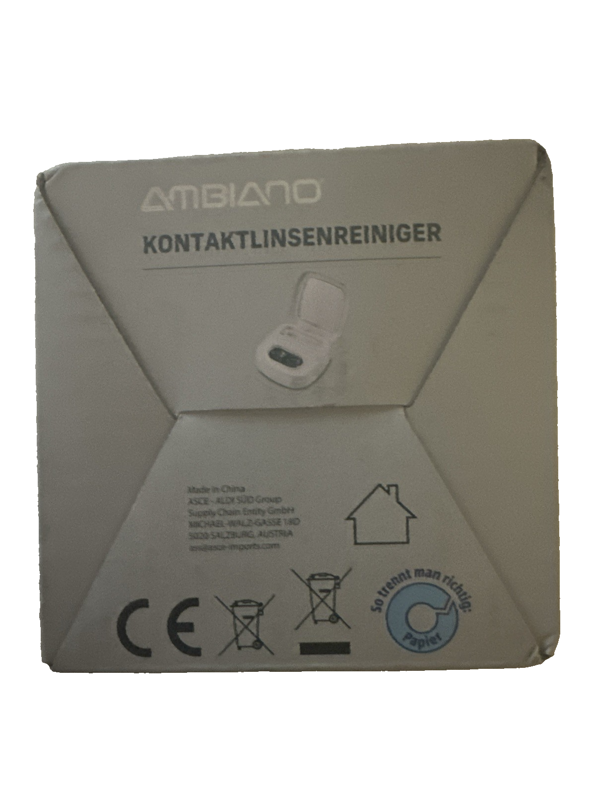 AMBIANO Kontaktlinsenreiniger mit Akku, Ultraschall- Reinigung, neu&ovp