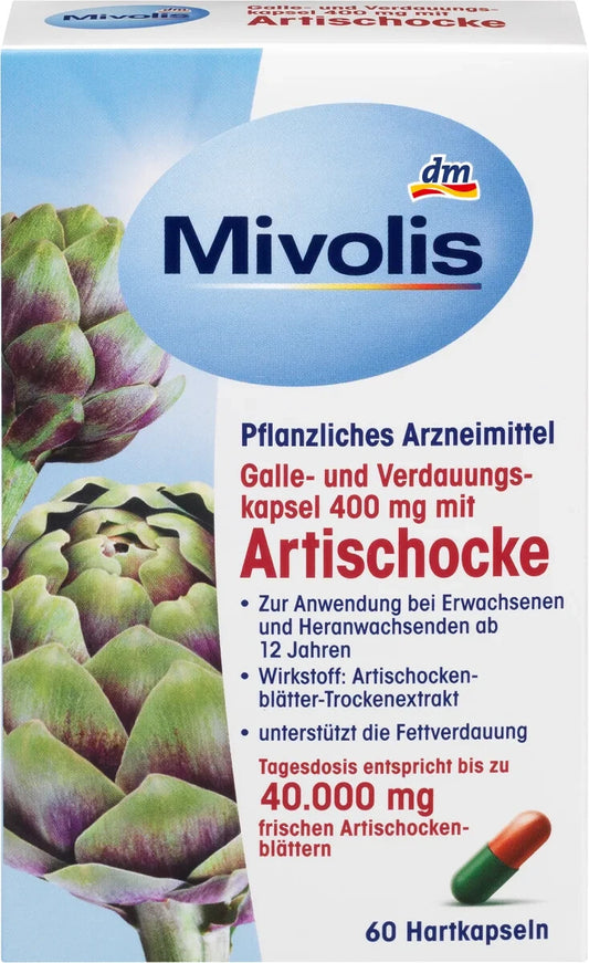 Mivolis Galle- und Verdauungskapsel 400 mg mit Artischocke, 60 St, neu&ovp