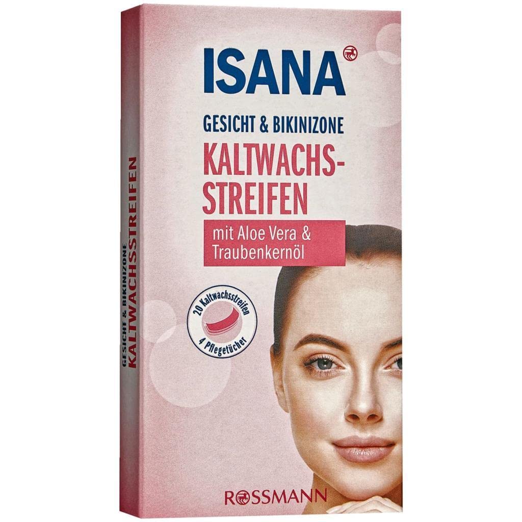 ISANA Kaltwachsband für Gesicht und Bikini 20 Stück T40647