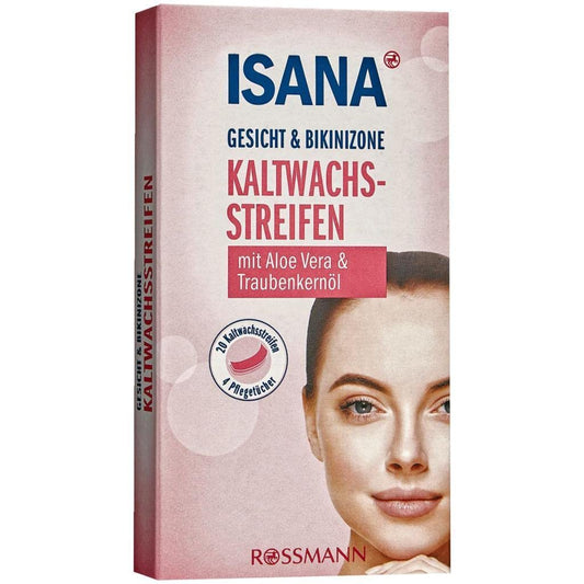 ISANA Kaltwachsband für Gesicht und Bikini 20 Stück T40647