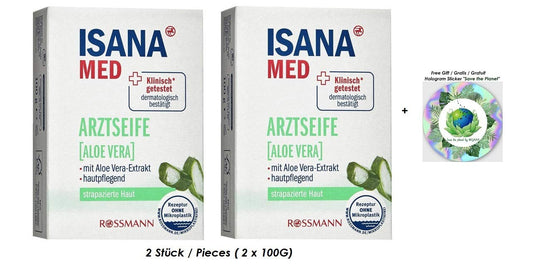 ISANA MED VEGANE Arztseife mit Aloe Vera 2 Stück (2 x 100g)