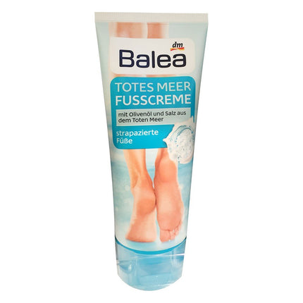 Balea Nāves jūras pēdu krēms ar olīveļļu un Nāves jūras sāli saspringtām pēdām (100 ml tūbiņa)