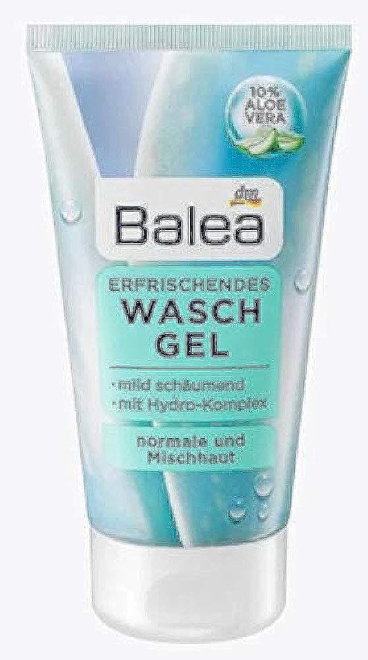 Erfrischendes Waschgel - Mild schäumend - Mit 10% Aloe Vera und Hydro-Komplex - Für normale & Mischhaut - 150 ml