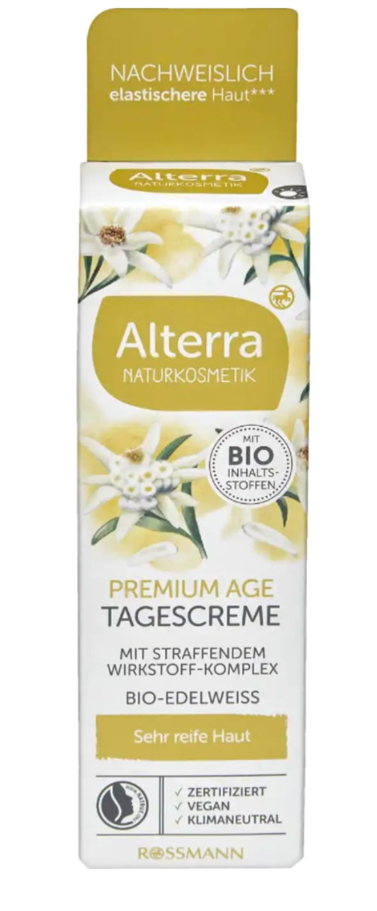 Alterra Naturkosmetik Premium Tagescreme Bio-Edelweiss mit essentiellen Omega-Lipiden für sehr reife Haut Inhalt: 50ml