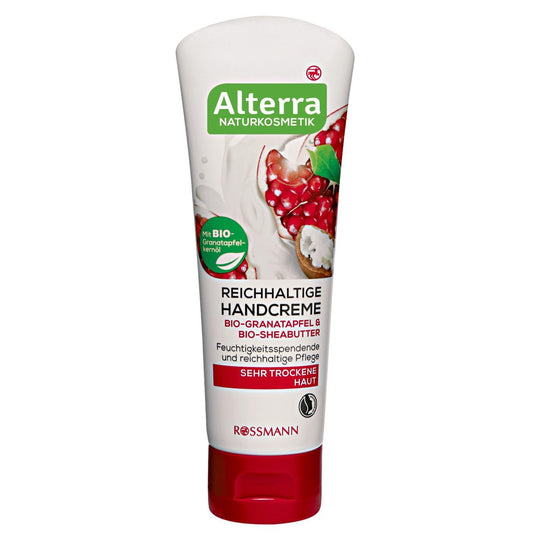 Alterra Reichhaltige Handcreme Bio-Granatapfel & Bio-Sheabutter, 75 ml