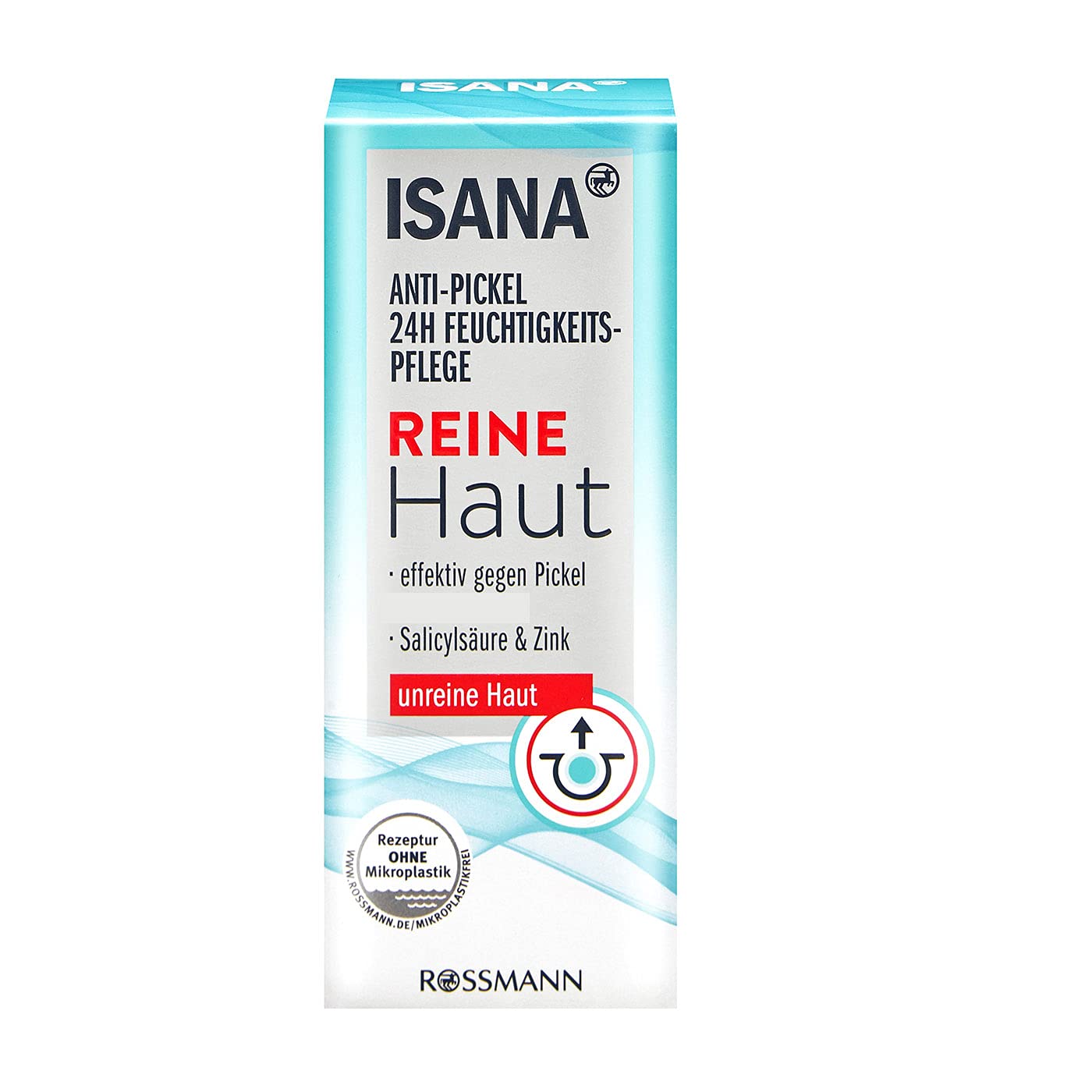 2 er Pack ISANA Reine Haut Anti-Pickel 24h Feuchtigkeitspflege 2 x 50 ml