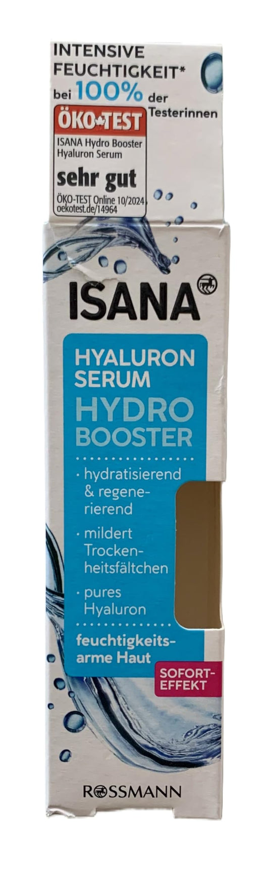 ISANA Hydro Booster Hyaluron Serum für die feuchtigkeitsarme Haut 30ml
