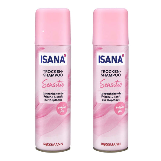 ISANA 2er Pack ISANA Trockenshampoo Sensitiv | 2x 200ml