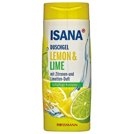 ISANA dušas želeja "Citrons un laims" 300 ml visiem ādas tipiem, ar citrona un laima aromātu, vegāniska