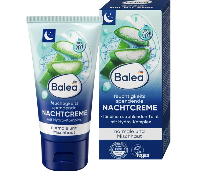 Balea Extra feuchtigkeitsspendende Nachtcreme, 50 ml