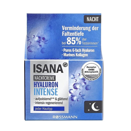 Isana nakts krēms ar hialuronskābi, 50 ml