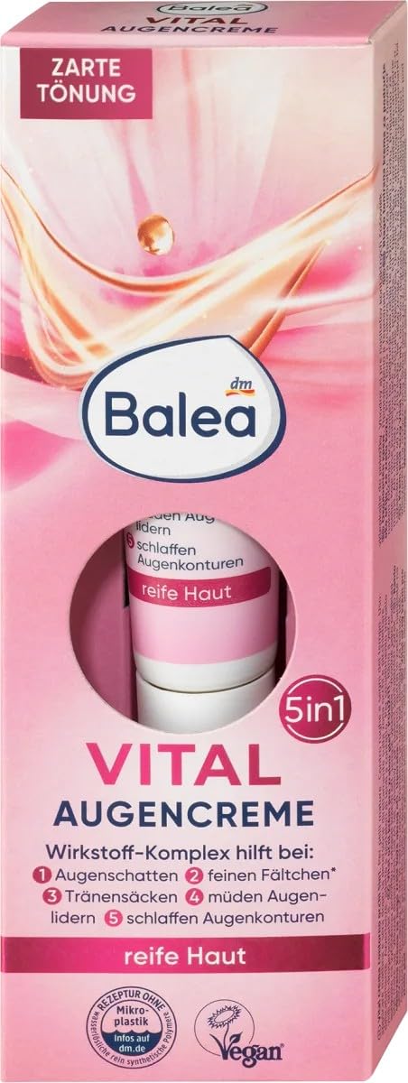 Balea VITAL 5in1 Anti-Müdigkeits-Augencreme, 1 x 15 ml