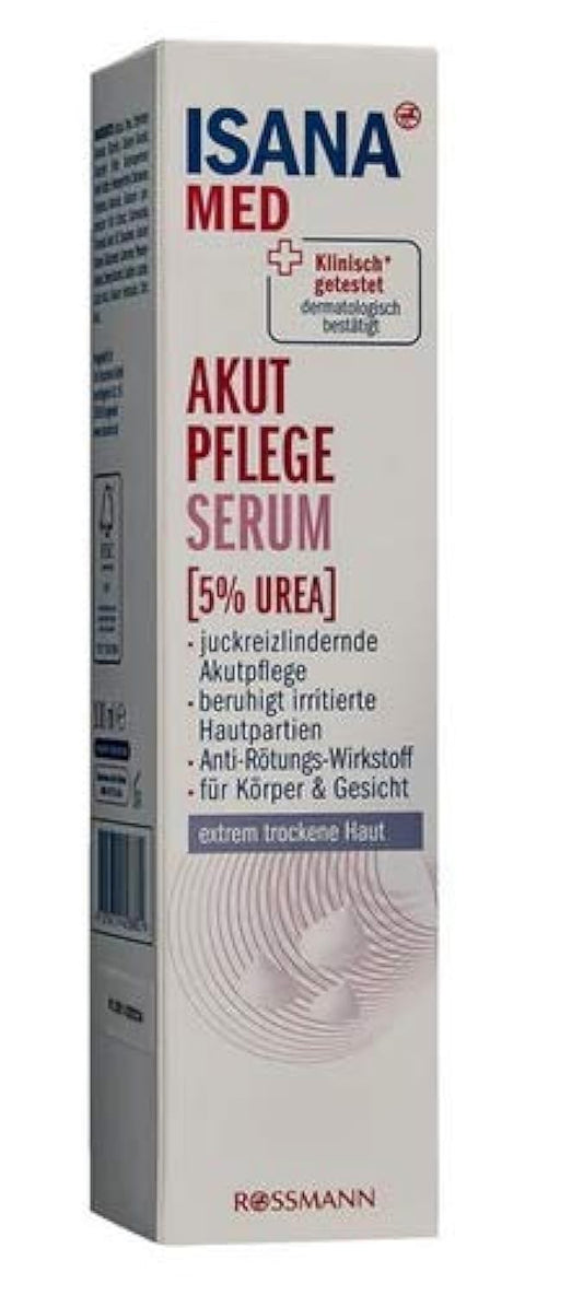 Ķermeņa serums - Ķermeņa krēms - Akūtas kopšanas serums ar 5% urīnvielu - Niezi mazinošs akūtas kopšanas līdzeklis - Ķermenim un sejai - 100 ml