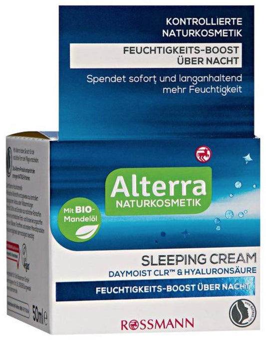 Alterra Nachtcreme mit Hyaluronsäure für müde Haut, 50 ml