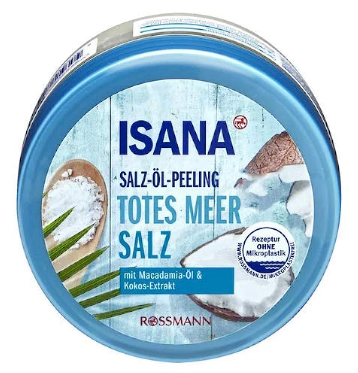 Salz-Öl-Peeling - Körperpeeling - mit Totes Meer Salz, Macadamia-Öl & Kokos-Extrakt - Für ein superweiches und zartes Hautgefühl -300 g