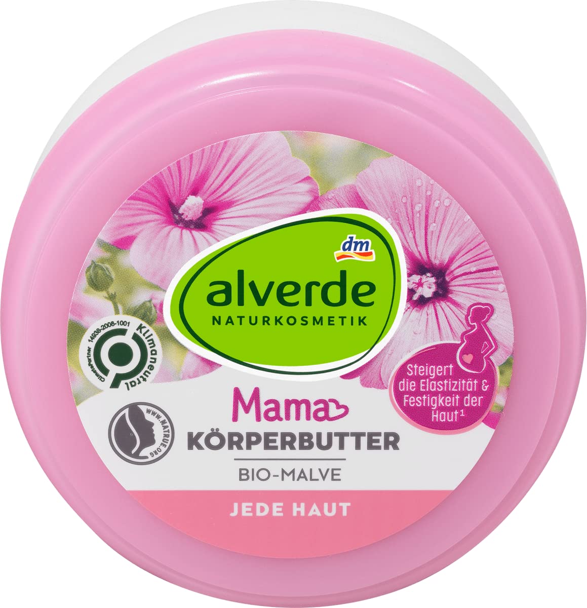 alverde NATURKOSMETIK - Mama Körperbutter Bio-Malve, 200 ml