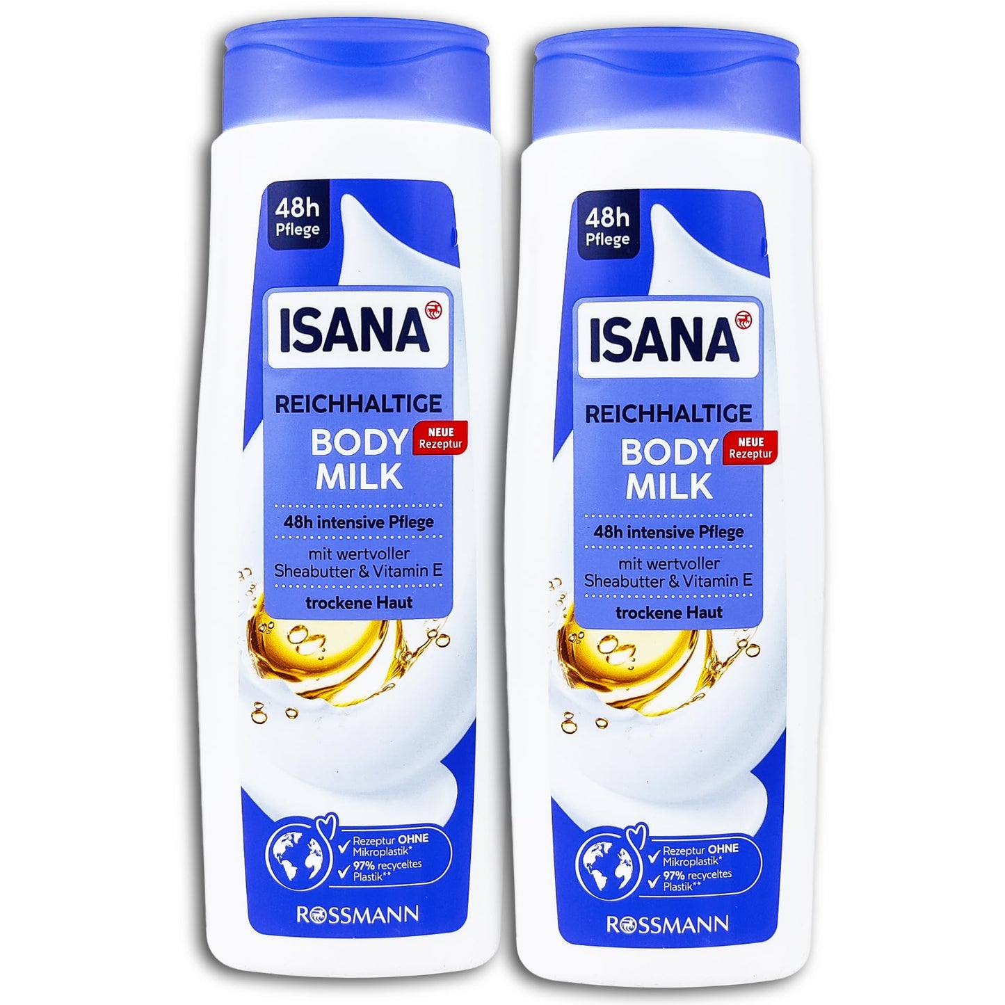 ISANA MED 2 er Pack ISANA reichhaltige Bodymilk -für trockene Haut 2 x 400 ml