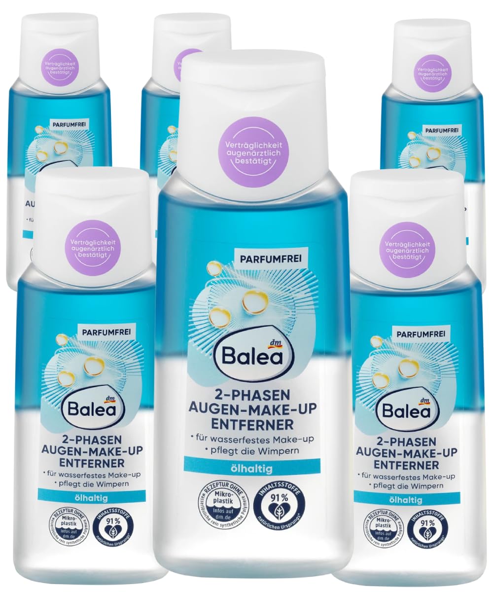Balea Augen Make-up Entferner von Balea, 6er Pack (6 x 100 ml)