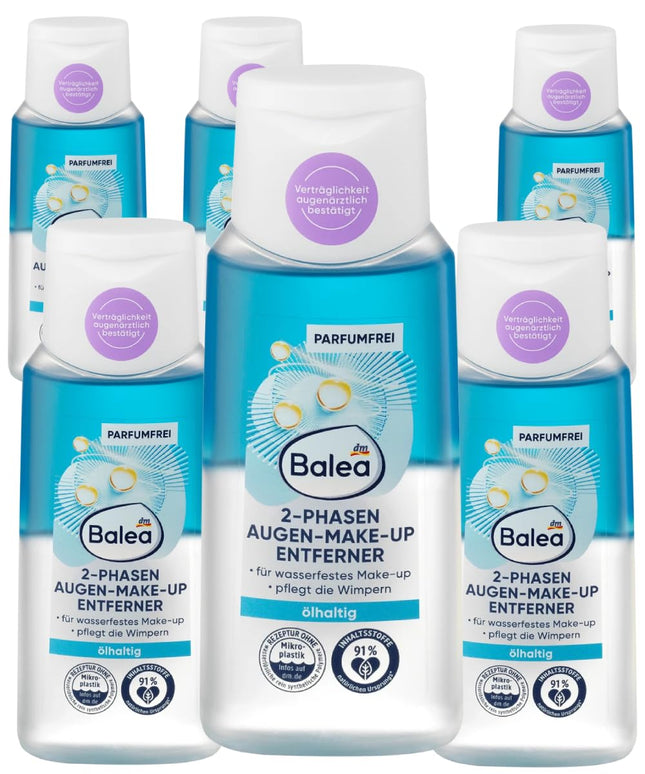 Balea Augen Make-up Entferner von Balea, 6er Pack (6 x 100 ml)