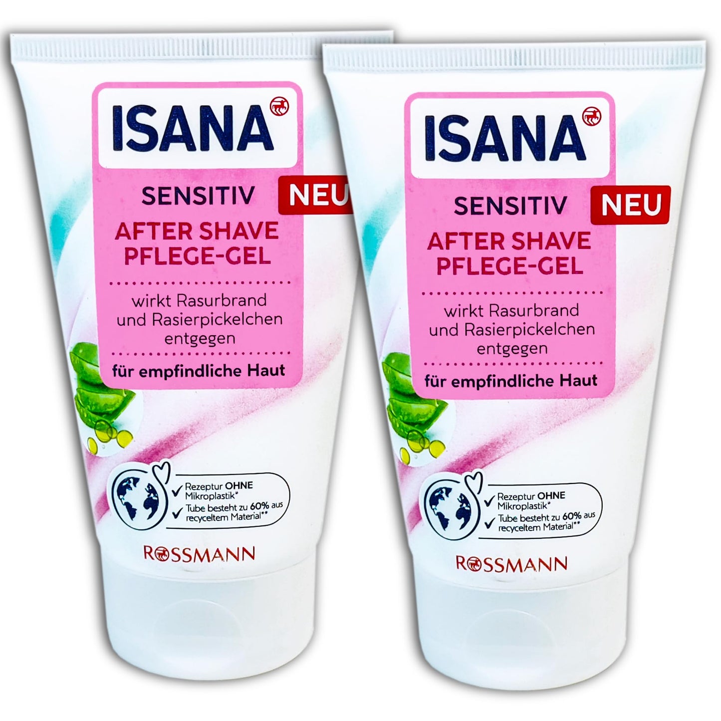 2 er Pack ISANA After Shave Pflege-Gel 2 x 125ml